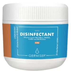 10% OFF: Germisep Effervescent Disinfectant Cleaning Tablets (2.5g x 30 tabs)