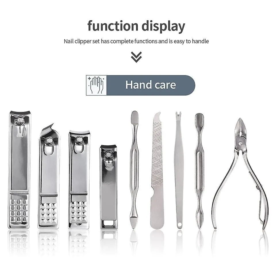 26pcs Nail Clippers Manicure Pedicure Set Nail Cutter Scissors Cuticle Nipper Nail Tools