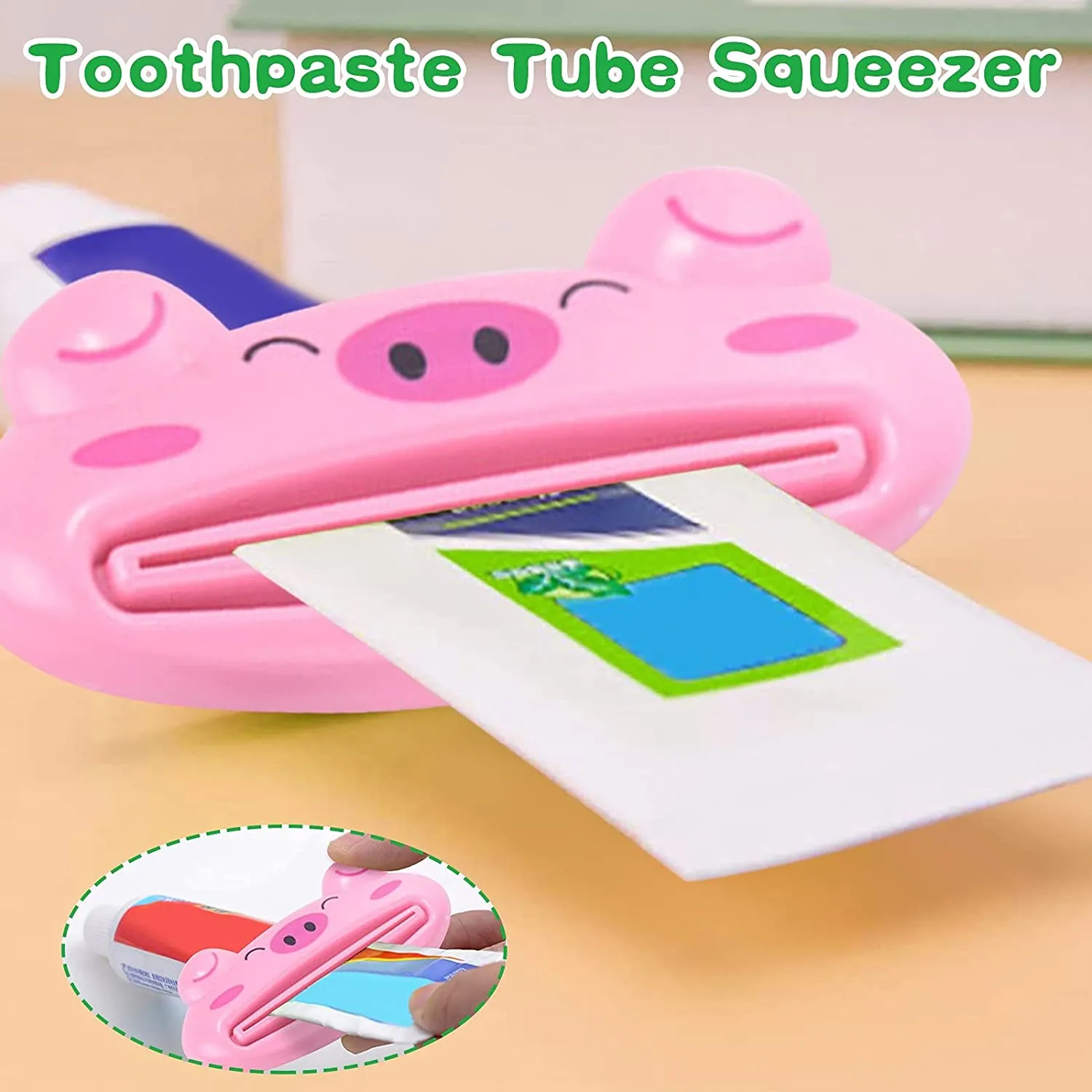 4876 Toothpaste Tube Squeezer, 3.5inch Animal Toothpaste Squeezer Tube Squeezer Toothpaste Clip for Extruding Toothpaste Facial Washing Milk Tomato Sauce and Other Tubular Items ( 1 pc )