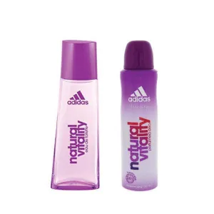 Adidas - Coffret Adidas Natural Vitality For Women Eau De Toilette   Deodorant