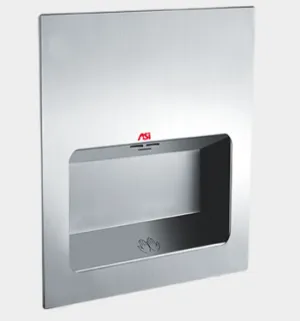 ASI® 0135-1 TURBO-Tuff™ Hand Dryer - Satin Stainless Steel Recessed High Speed Automatic 110V/120V