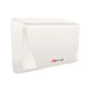 ASI® 0199-1 TURBO ADA™, 120V, White, Surface-Mounted ADA Compliant, Automatic High Speed Hand Dryer