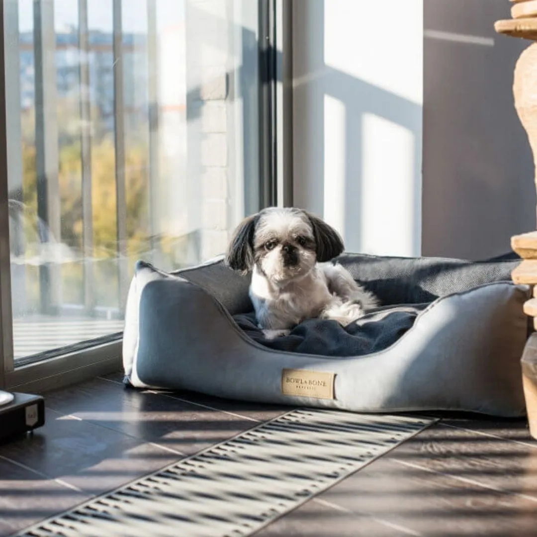 Bowl and Bone Classic Dog Bed Grey