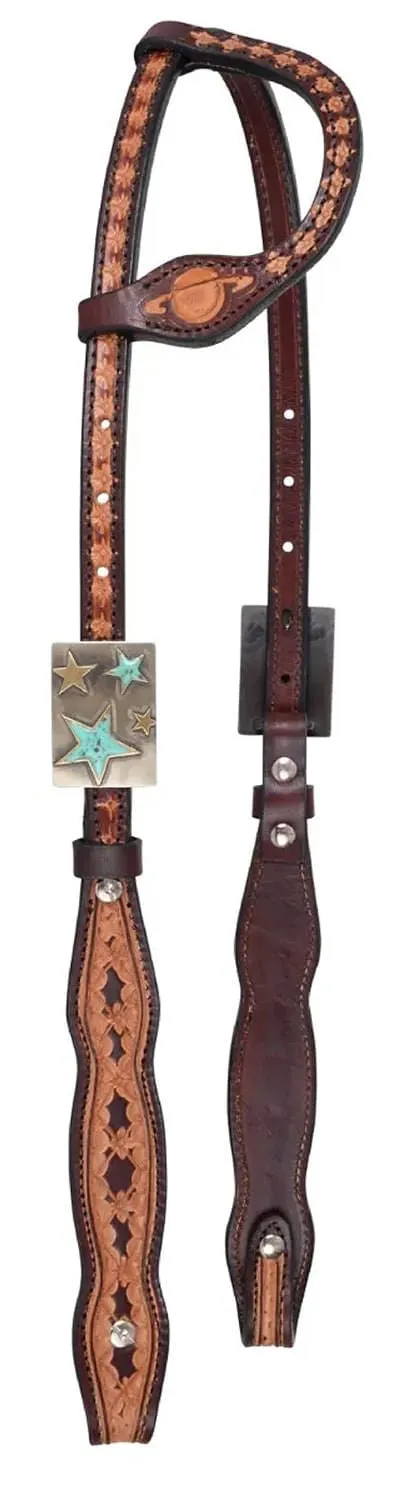 Circle Y Saturn Rising One Ear Headstall, Full