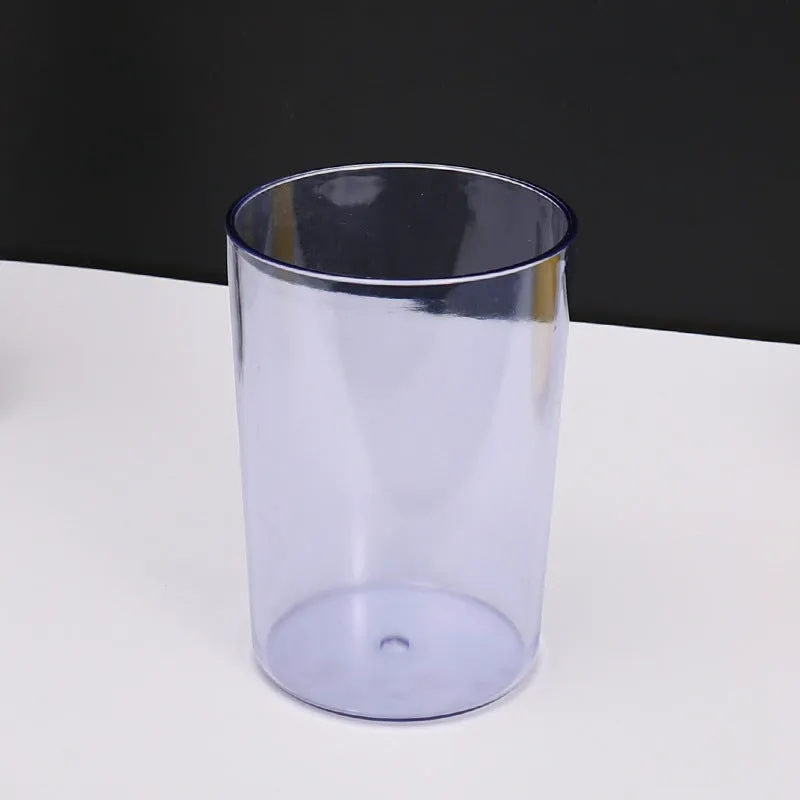 Clear Round Thickened Plastic Toothbrush Cup, HG0088