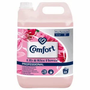 Comfort Professional Lily & Rice Flower Fabric Conditioner 66 Washes, 5L