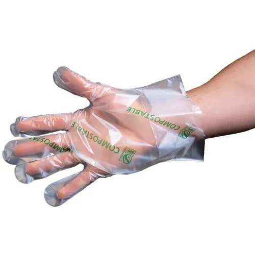 Compostable Food Service Preparation Gloves - Medium