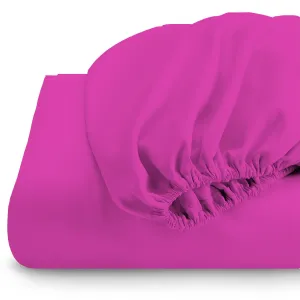 Cotton Home 1-piece Fitted Sheet Super Soft Fuschia