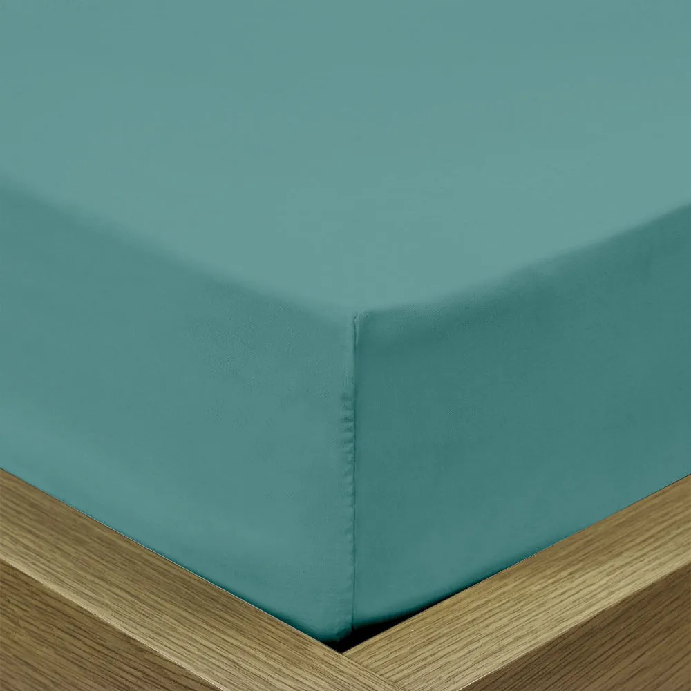 Cotton Home 1-piece Fitted Sheet Super Soft Teal