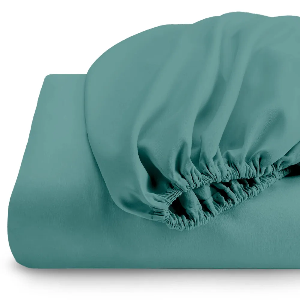 Cotton Home 1-piece Fitted Sheet Super Soft Teal