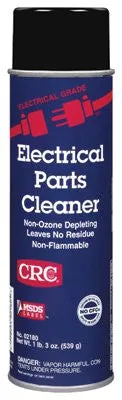 CRC 02180 Electrical Parts Cleaners, 20 oz Aerosol Can (12 Cans)