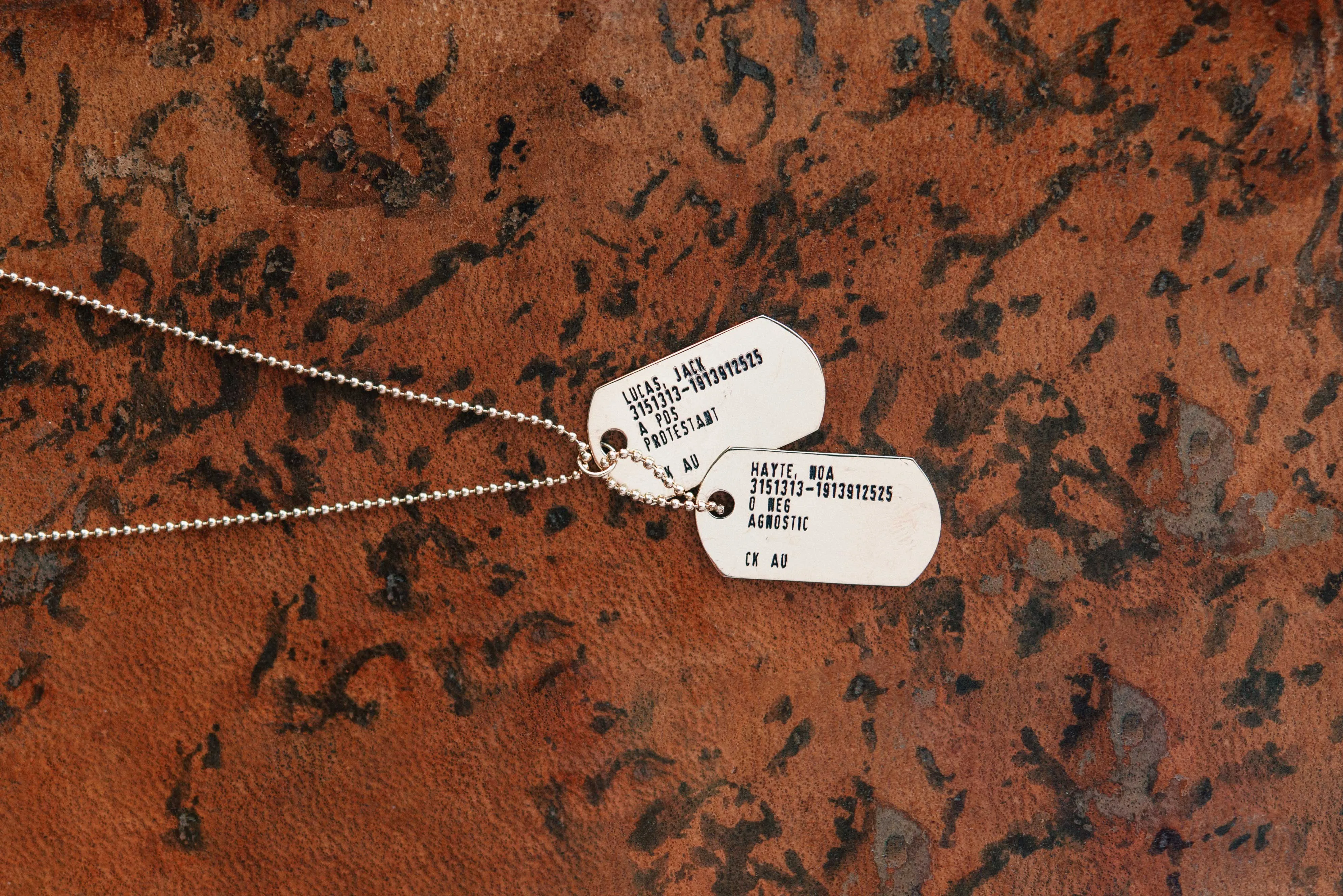 Customizable Military ID Necklace