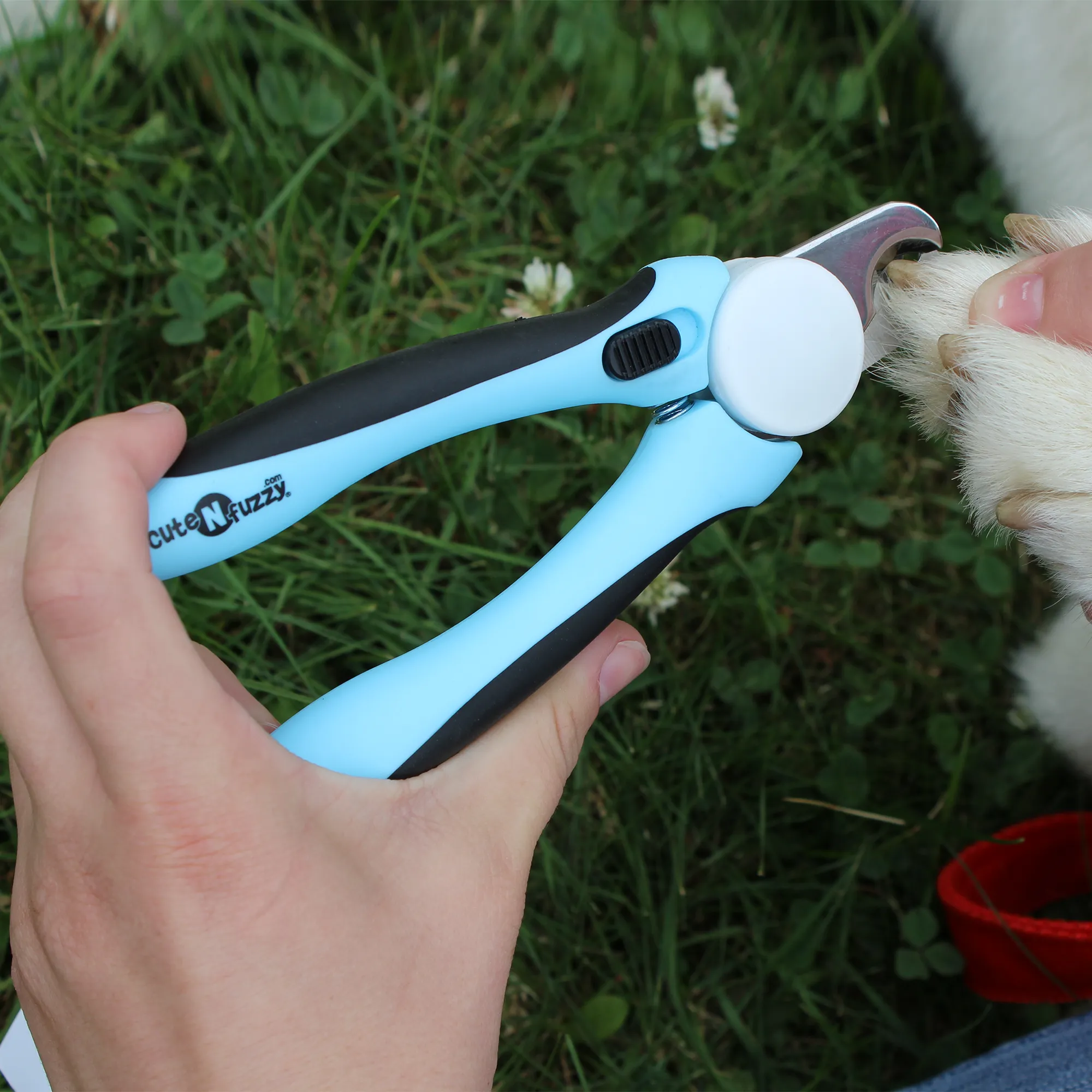 CuteNfuzzy Professional Heavy Duty Pet Nail Clipper with Nail File