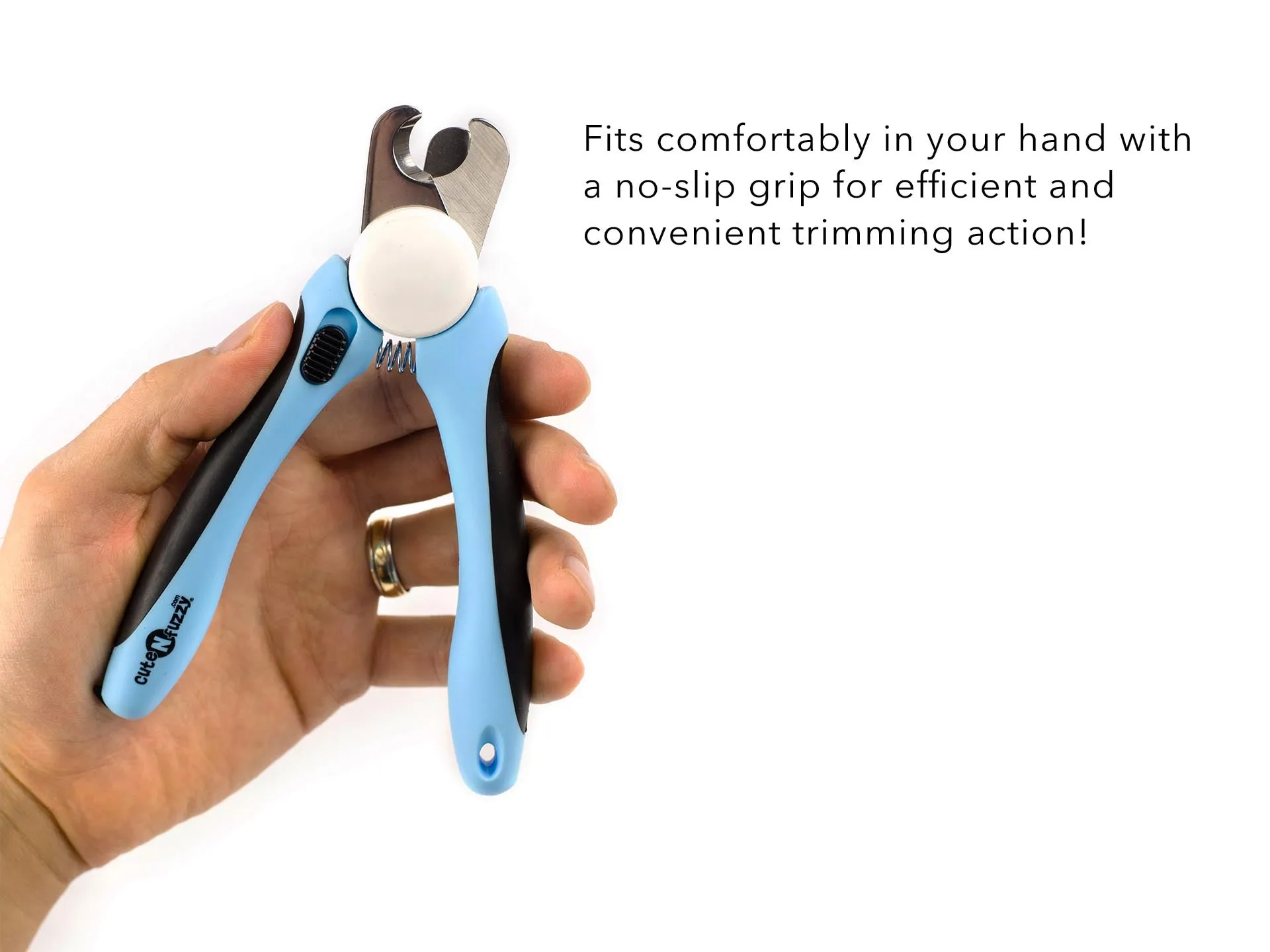 CuteNfuzzy Professional Heavy Duty Pet Nail Clipper with Nail File