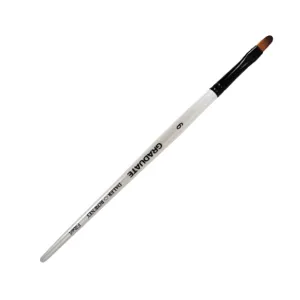 Daler Rowney Graduate Brush Short Handle Synthetic Filbert 6=5mm