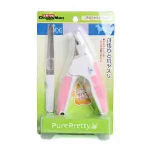 DoggyMan Pure Pretty Guillotine Nail Clipper with Nail File