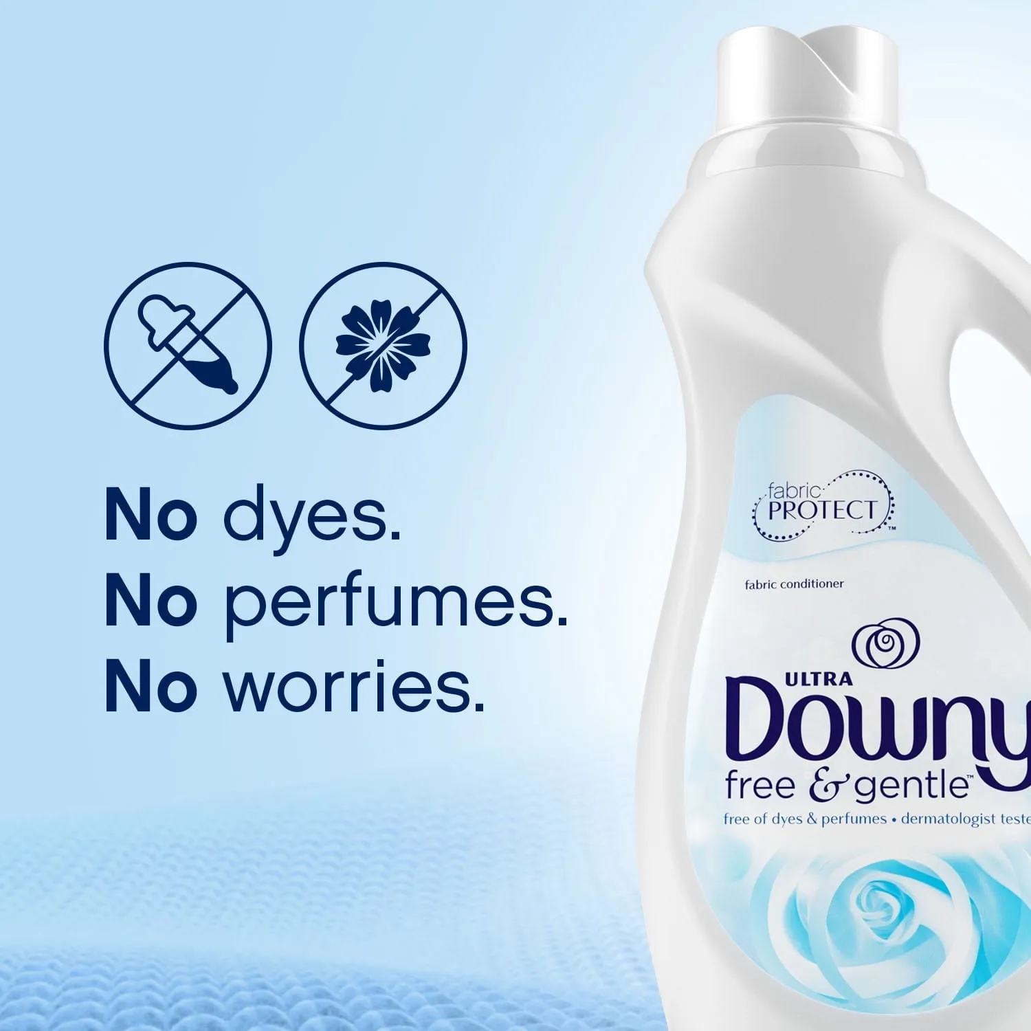 Downy Ultra Liquid Fabric Conditioner (Fabric Softener), Free & Gentle, 150 Loads 111 fl oz