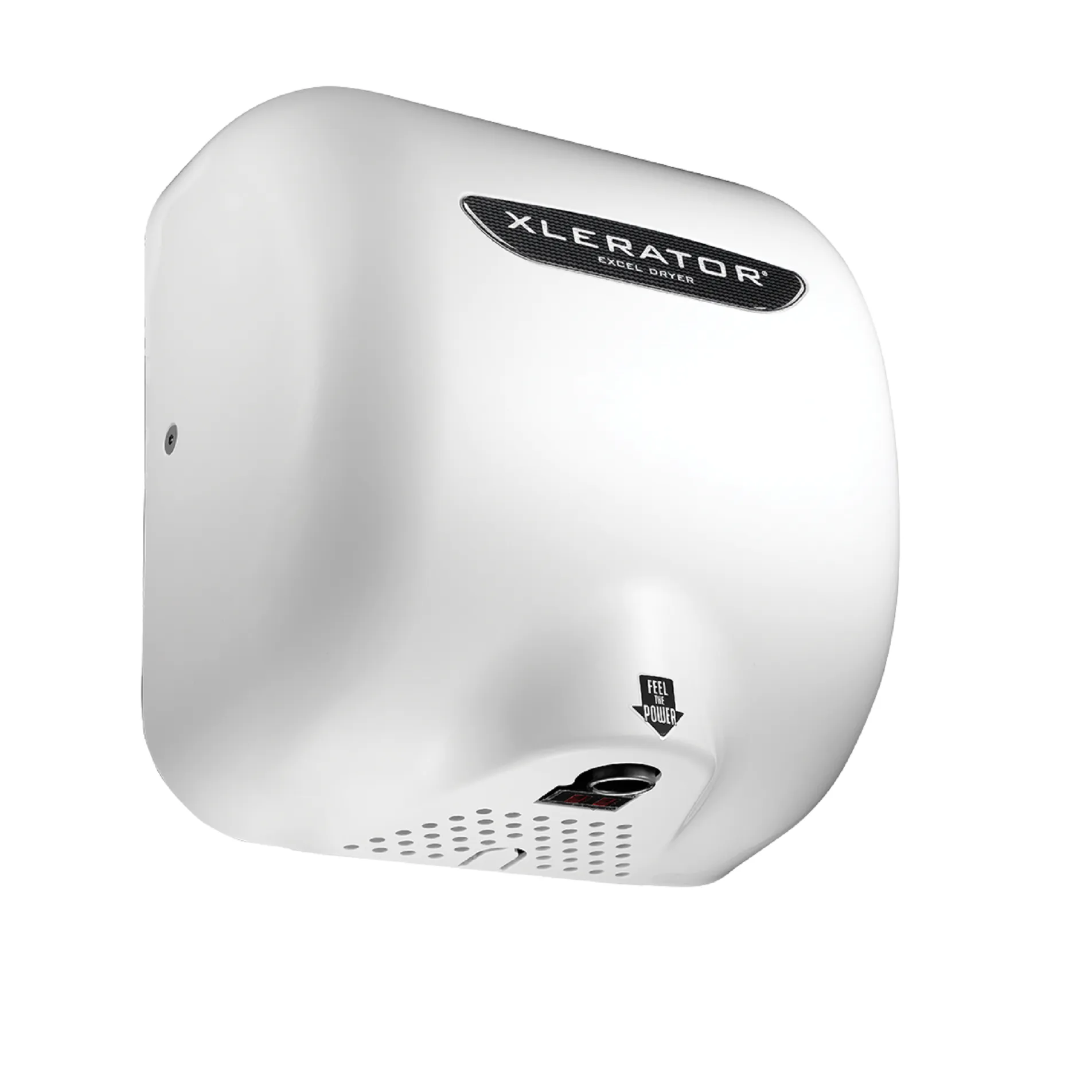 Excel Dryer XLERATOR® XL-BWH Hand Dryer with HEPA Filter - White BMC (Bulk Molded Compound) High Speed Automatic Surface-Mounted