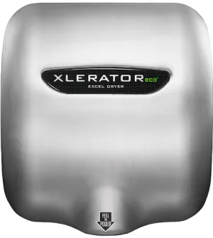 Excel Dryer XLERATOR® XL-SB-ECO (No Heat) Hand Dryer - Brushed Stainless Steel High Speed Automatic Surface-Mounted