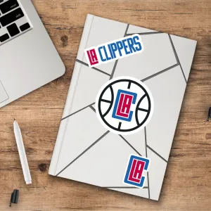 Fanmats Los Angeles Clippers 3 Piece Decal Sticker Set