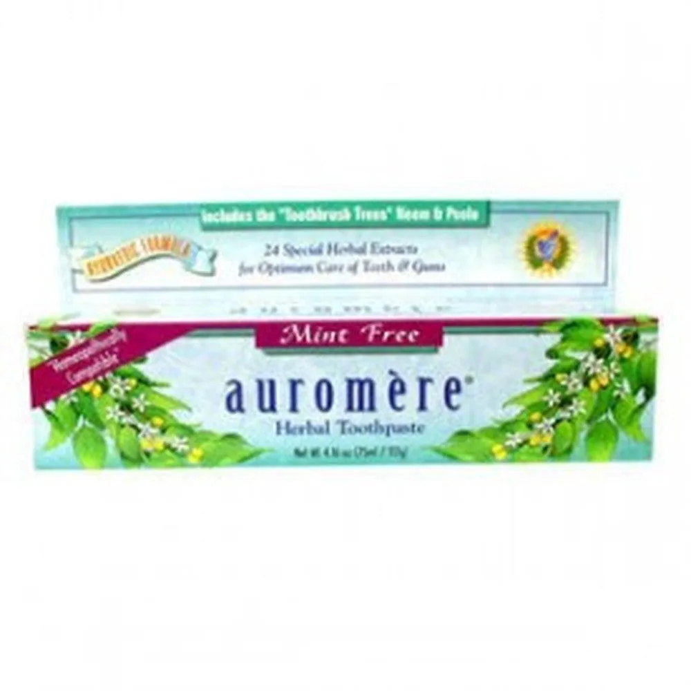 Flora Auromere Ayurvedic Herbal Toothpaste Mint-Free 75mL