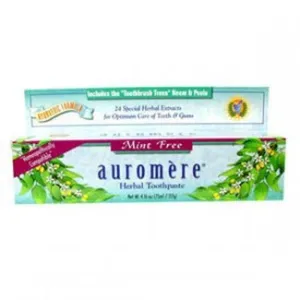 Flora Auromere Ayurvedic Herbal Toothpaste Mint-Free 75mL