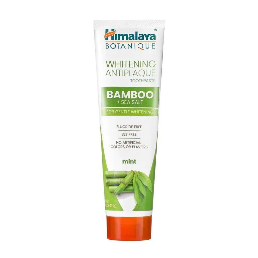 Himalaya Herbals Whitening Antiplaque Toothpaste Bamboo   Sea Salt 4 oz Paste