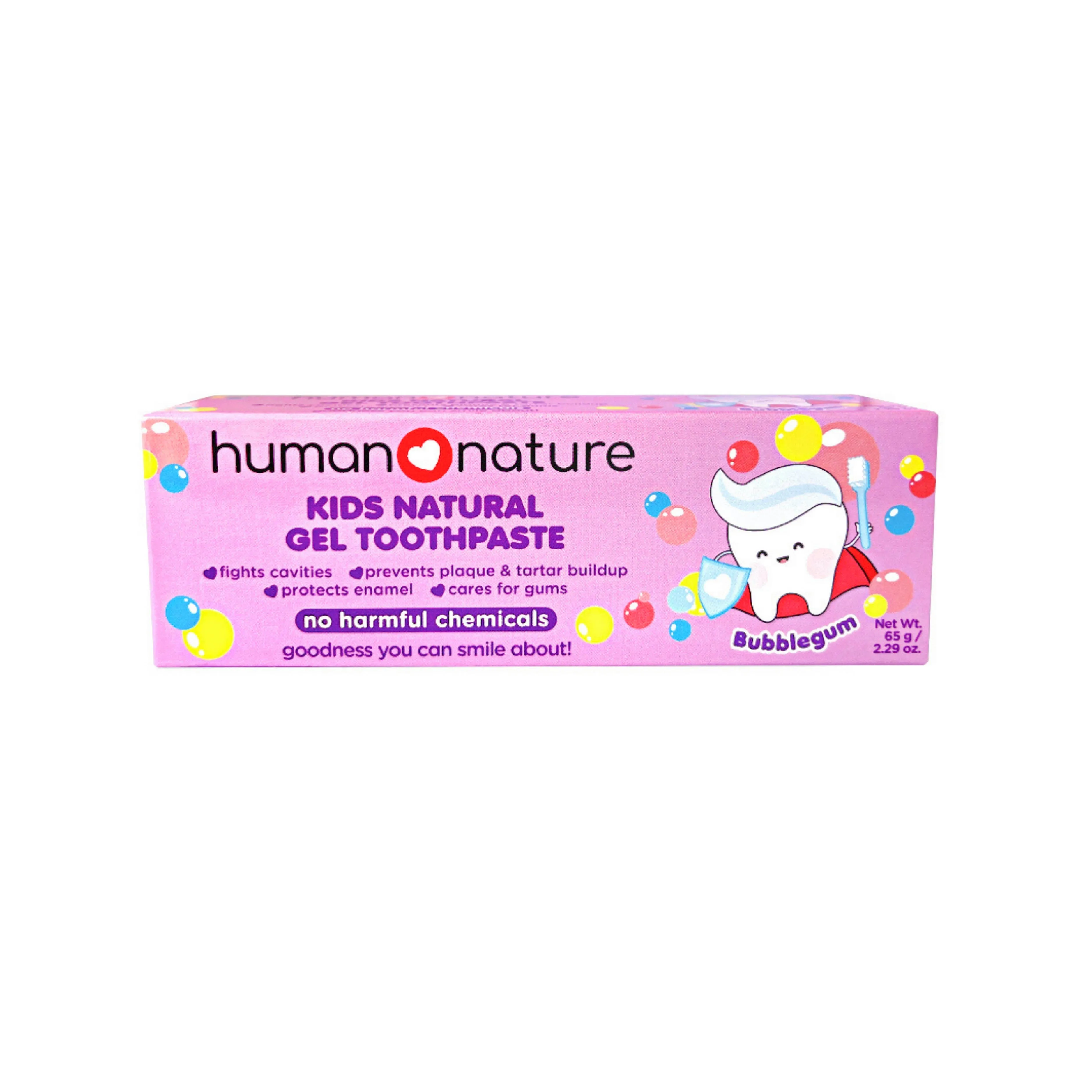 Human Nature Kids Natural Gel Toothpaste - Bubblegum