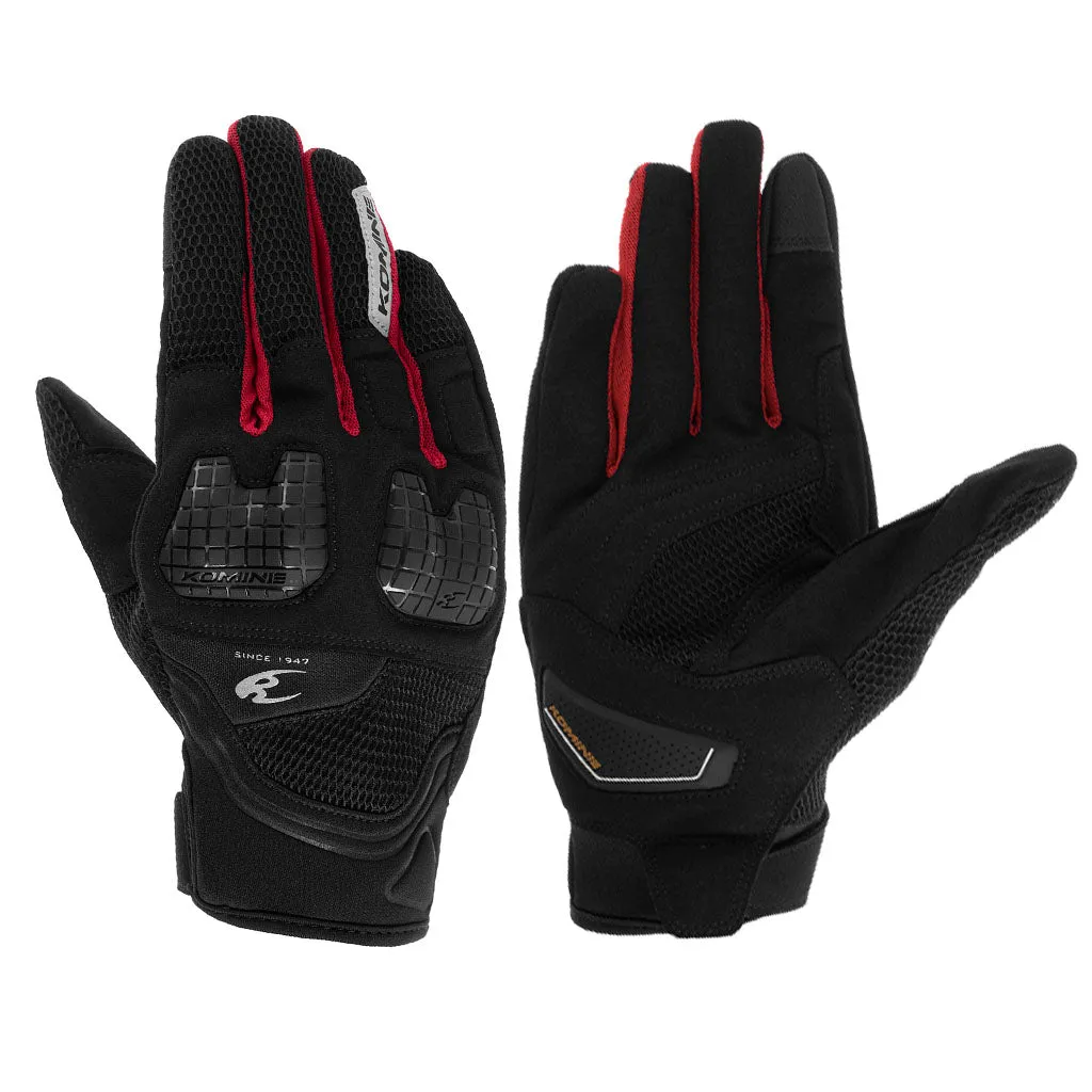 KOMINE GK-2503 3D MESH PROTECT MOTORCYCLE GLOVES