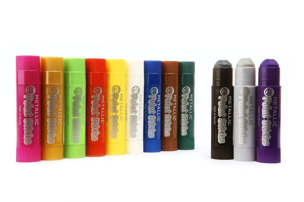 Little Brian Paint Sticks Metallic Colours 12 Pack