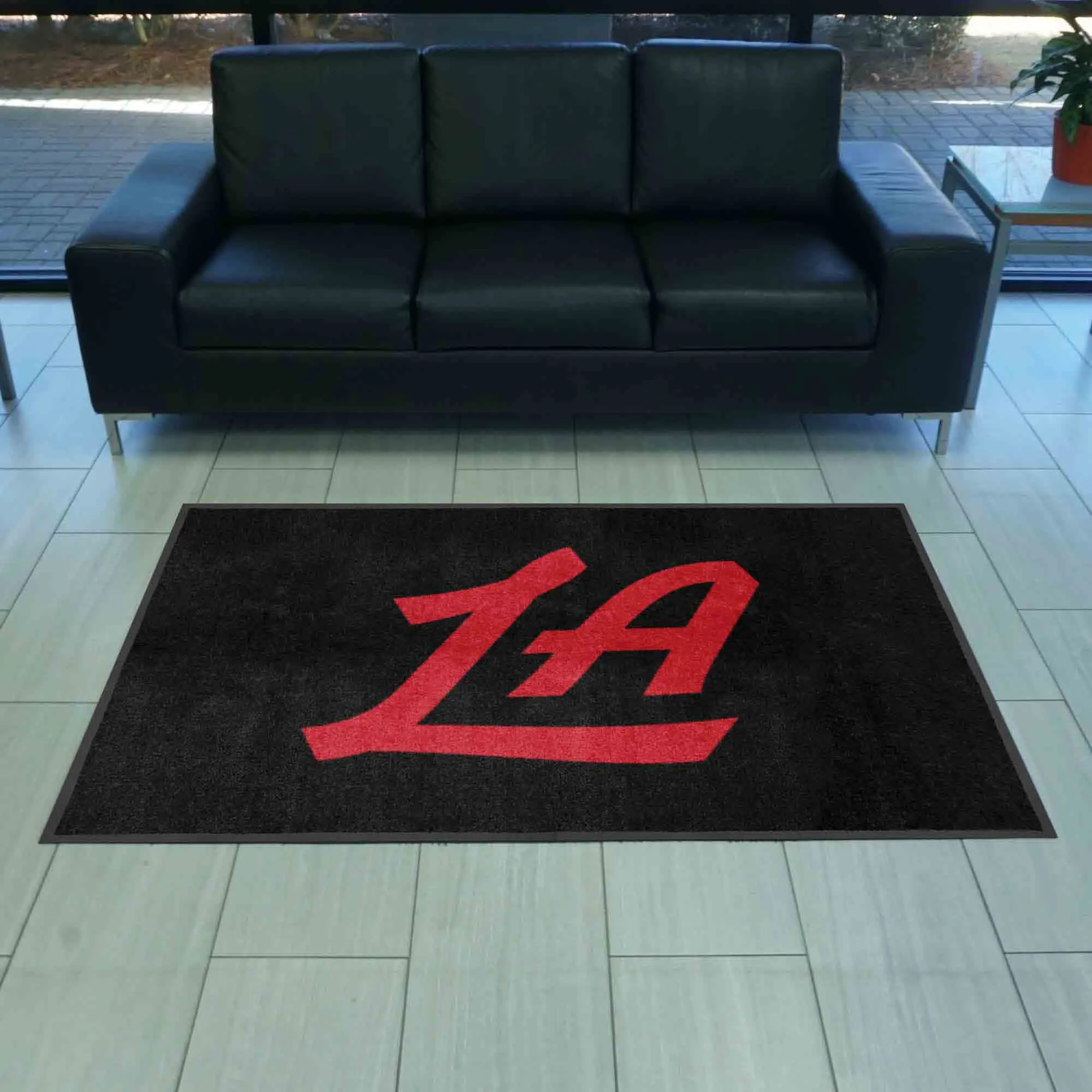 Los Angeles Clippers 4X6 High-Traffic Mat with Durable Rubber Backing - Landscape Orientation