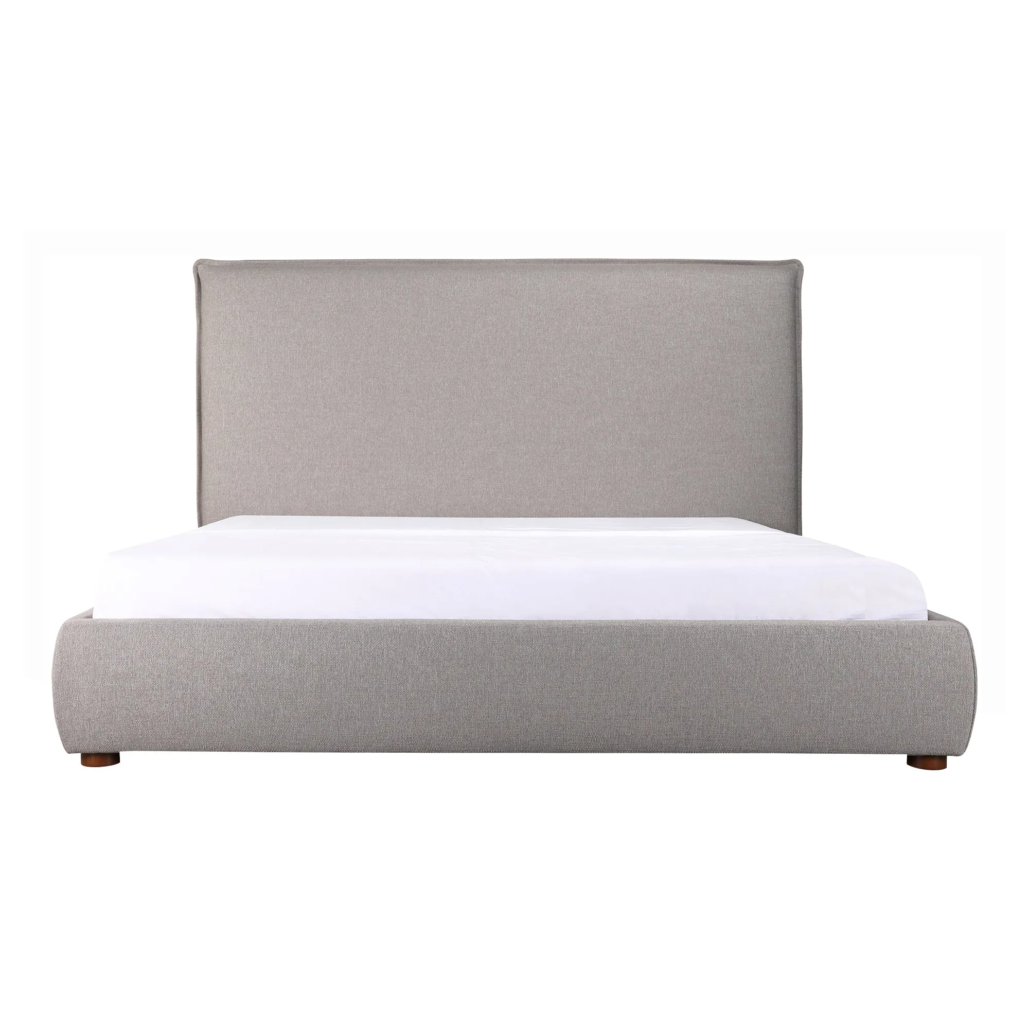 Luzon Queen Bed Tall Headboard Greystone