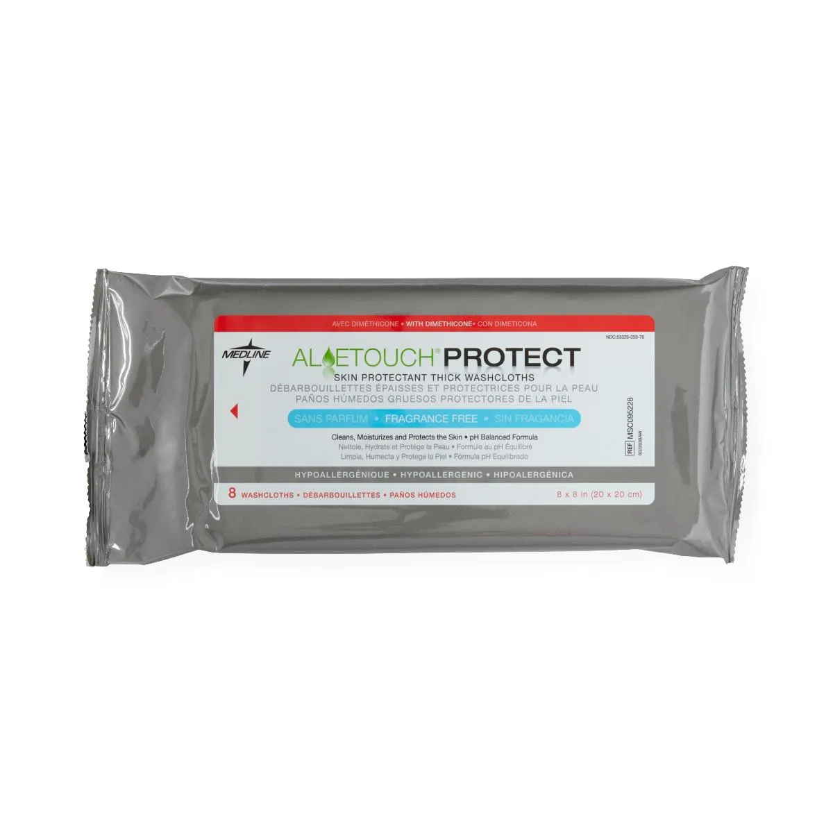 Medline Aloetouch PROTECT Dimethicone Skin Protectant Wipes