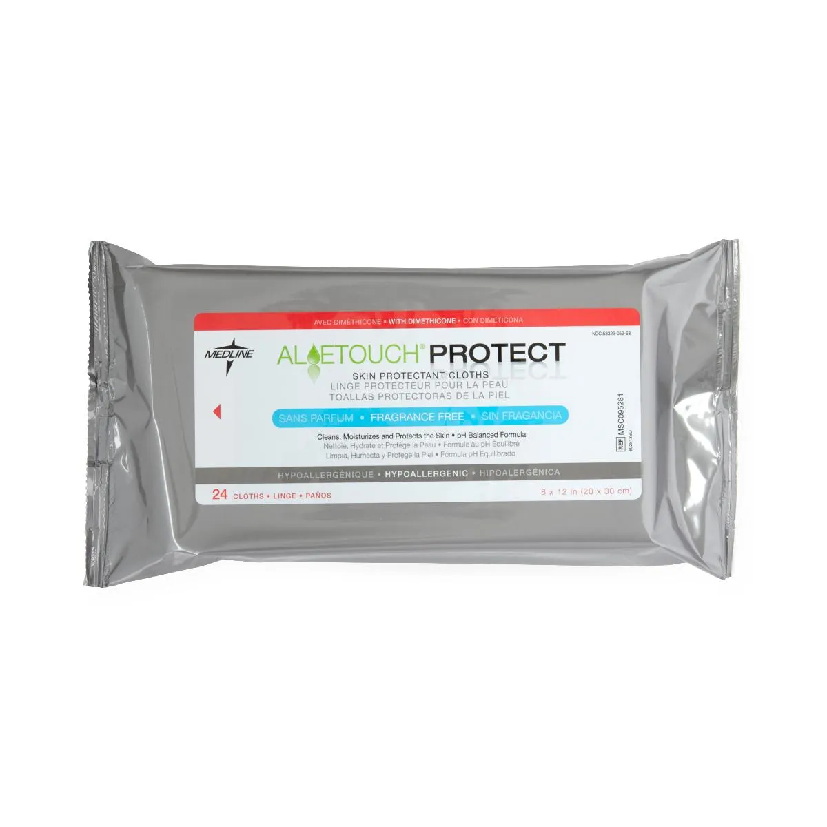 Medline Aloetouch PROTECT Dimethicone Skin Protectant Wipes