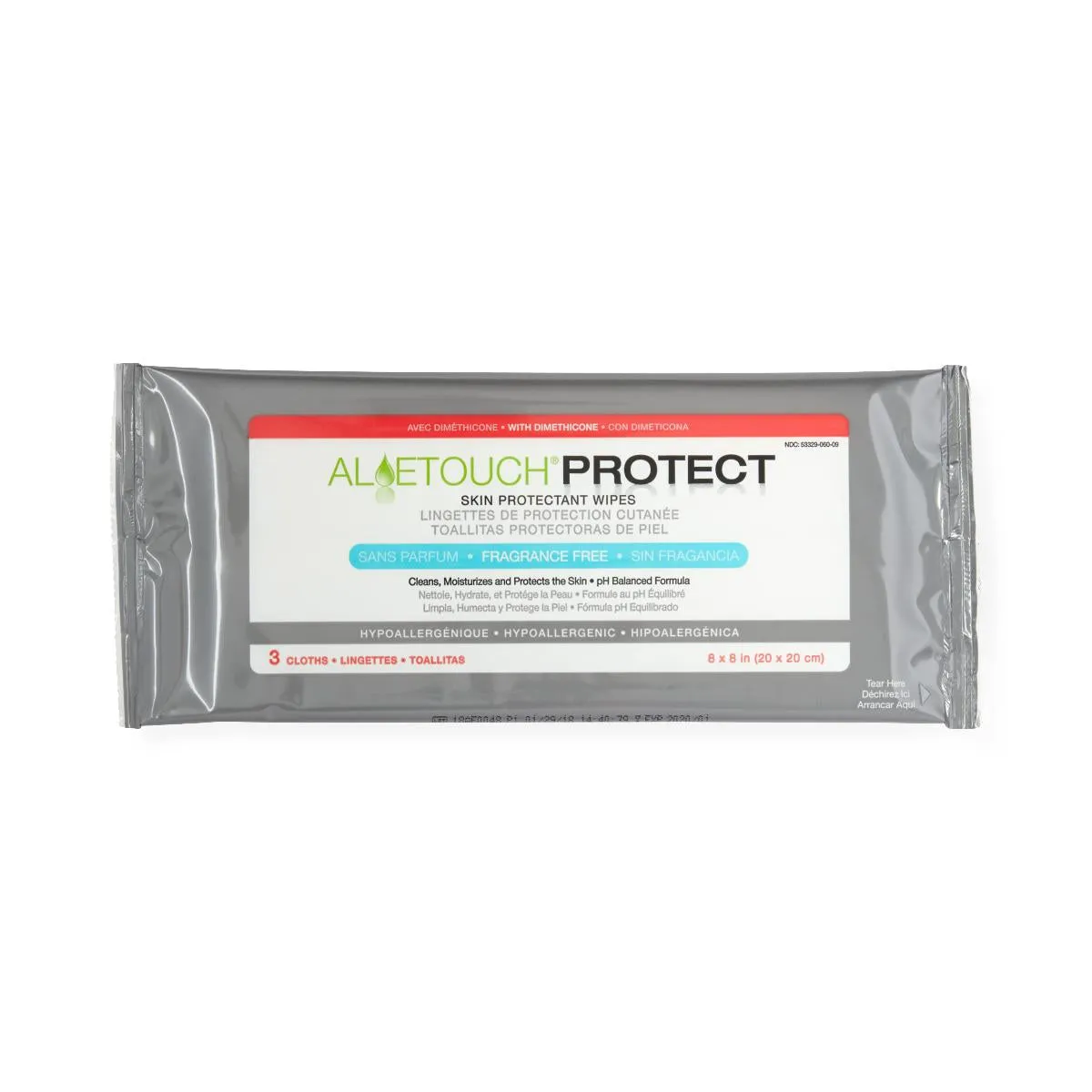 Medline Aloetouch PROTECT Dimethicone Skin Protectant Wipes