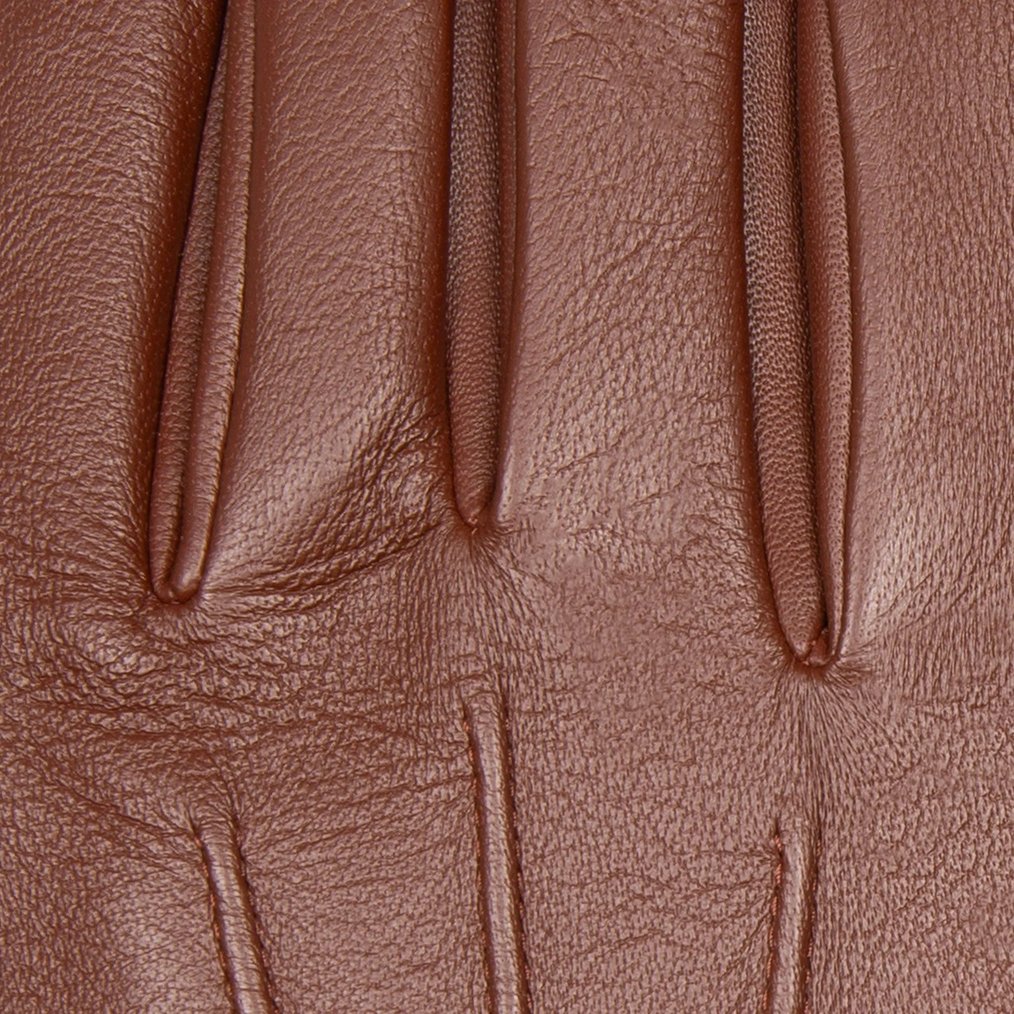 Men's Three-Point Cashmere-Lined Leather Gloves