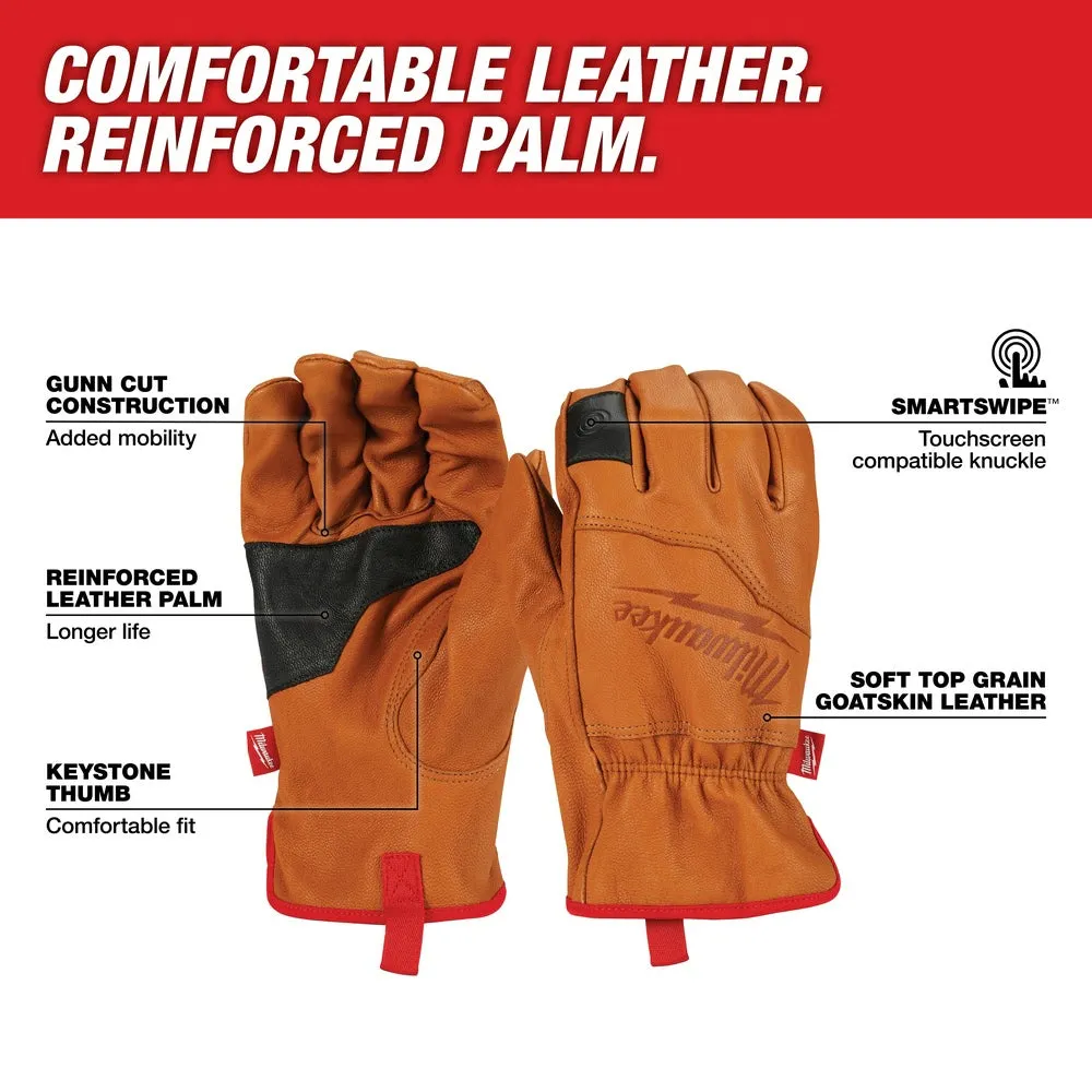 Milwaukee 48-73-0011 Goatskin Leather Gloves - Medium