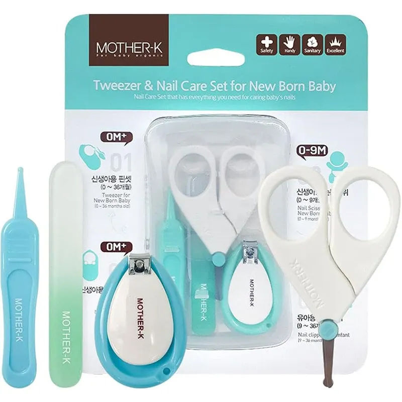 Mother-K 4in1 Tweezer & Nail Care Set For Baby