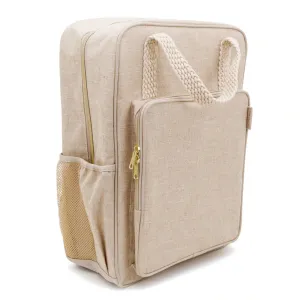 Natural Linen Backpack