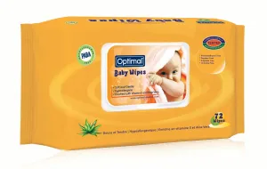 Optimal Wipes Natural With Lid x 72