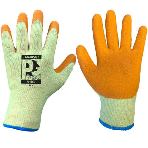 Predator Amber Latex Work Gloves