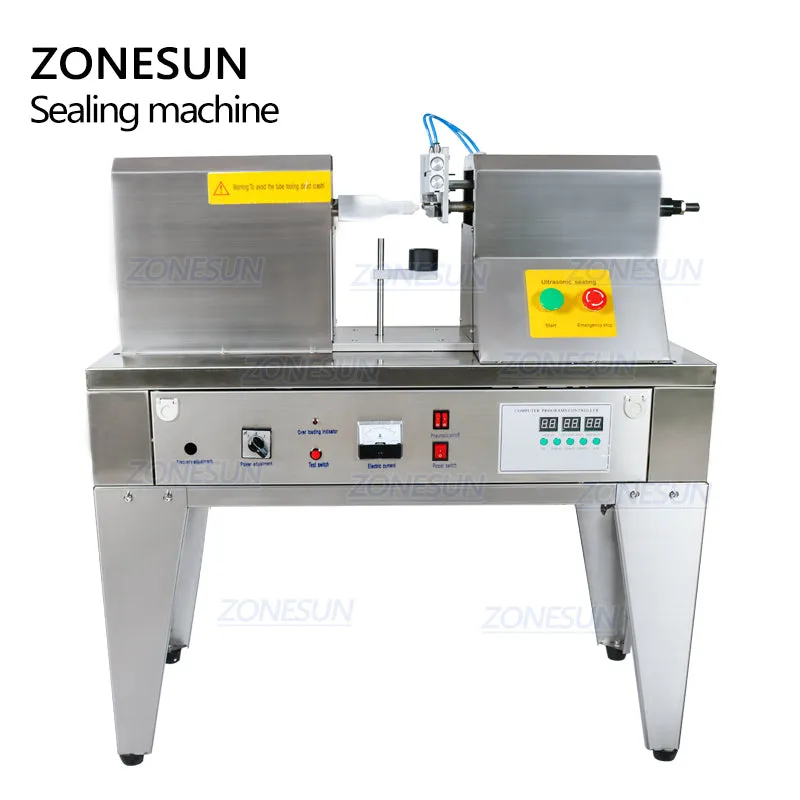 QDFW-125 Semi Automatic Hand Cream Toothpaste Plastic Tube Ultrasonic Soft Tube Sealing Machine