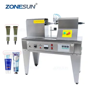 QDFW-125 Semi Automatic Hand Cream Toothpaste Plastic Tube Ultrasonic Soft Tube Sealing Machine