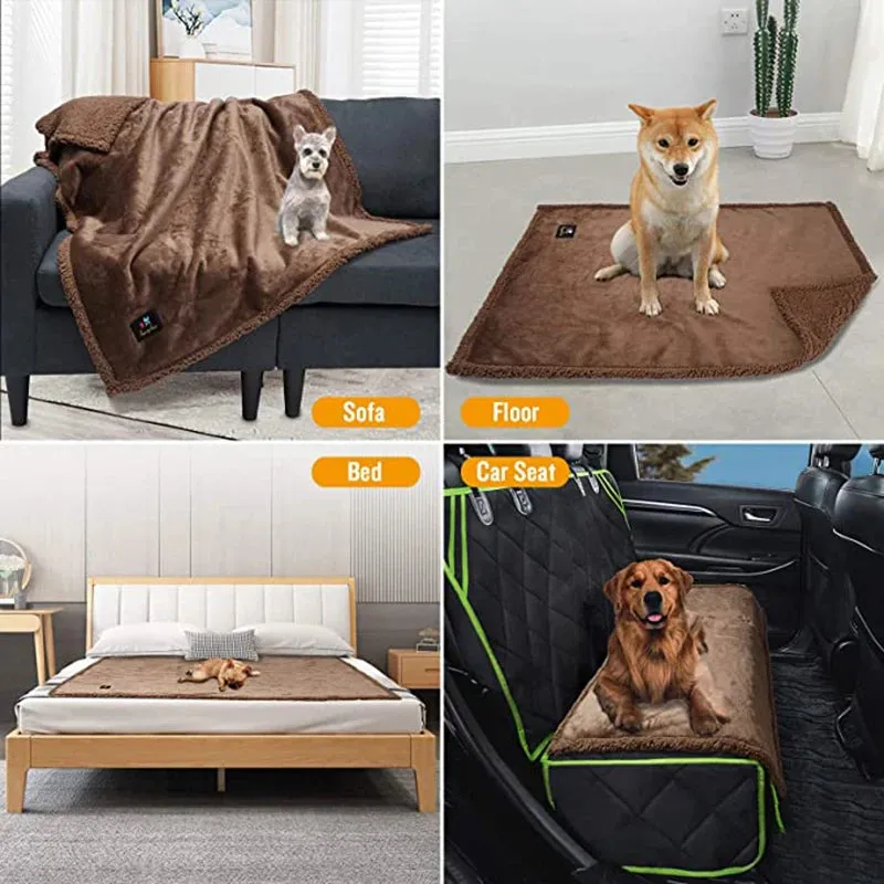 Reversible Waterproof Pet Blanket for Furniture Protection