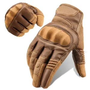 Rubber Hard Knuckle Touch Screen Tactical Gloves