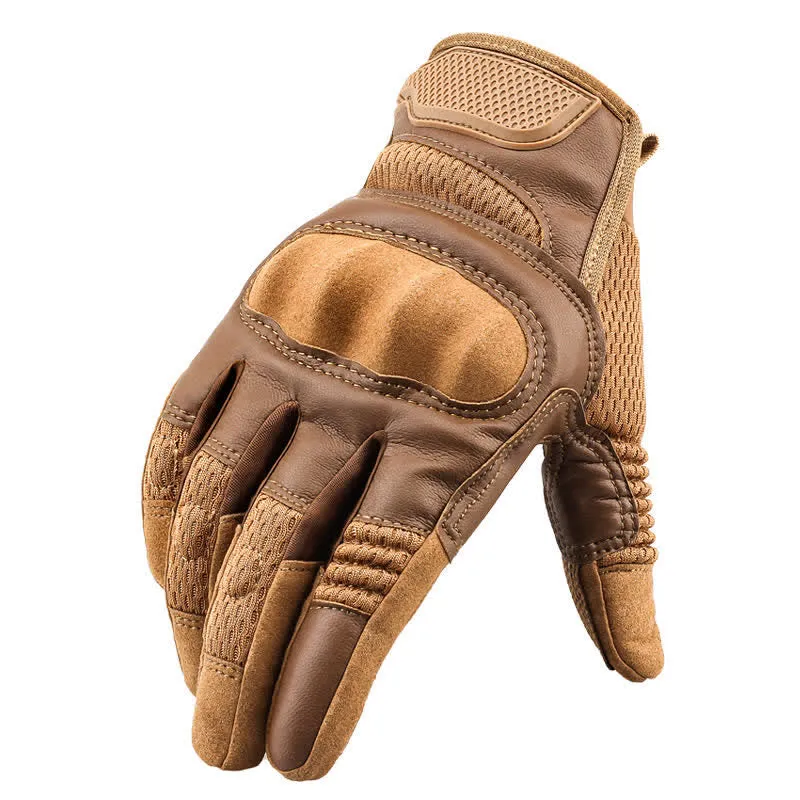 Rubber Hard Knuckle Touch Screen Tactical Gloves