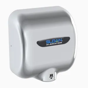 Sloan® XLERATOR® EHD-501-CP Hand Dryer  - Polished Chrome Platting on Zinc Alloy High Speed Automatic Surface-Mounted