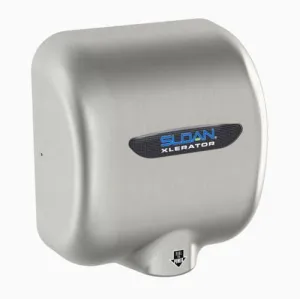 Sloan® XLERATOR® EHD-502-BN Hand Dryer - "Brushed Nickel" (Satin Stainless Steel) High Speed Automatic Surface-Mounted (208V-277V)