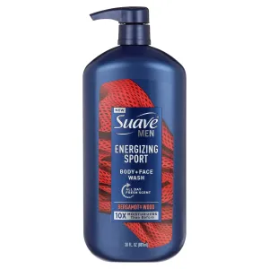 Suave Men Face & Body Wash, Energizing Sport, All Skin Types 30 oz