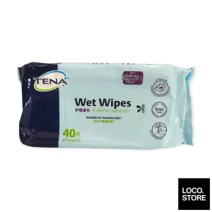 TENA Adult Wet Wipes 40s